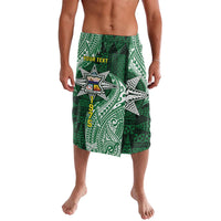 Personalised Tonga Takuilau College Lavalava Since 1975 Special Kupesi Pattern LT9 Green - Polynesian Pride