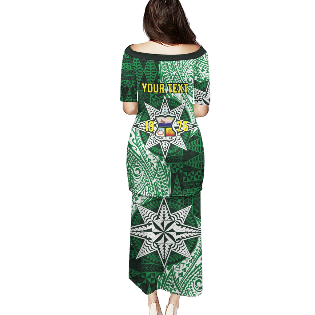 Personalised Tonga Takuilau College Puletasi Since 1975 Special Kupesi Pattern LT9 - Polynesian Pride