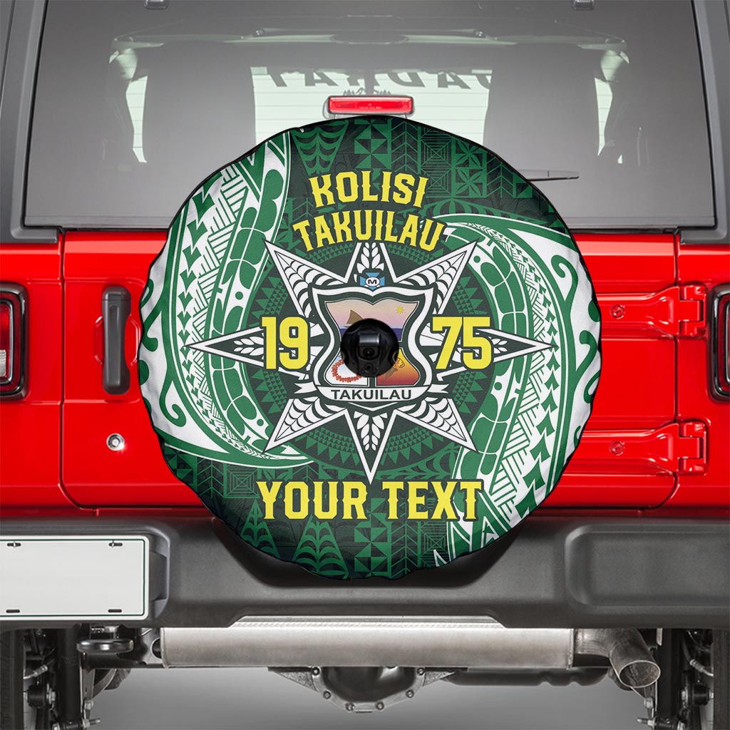 Personalised Tonga Takuilau College Spare Tire Cover Since 1975 Special Kupesi Pattern LT9 - Polynesian Pride