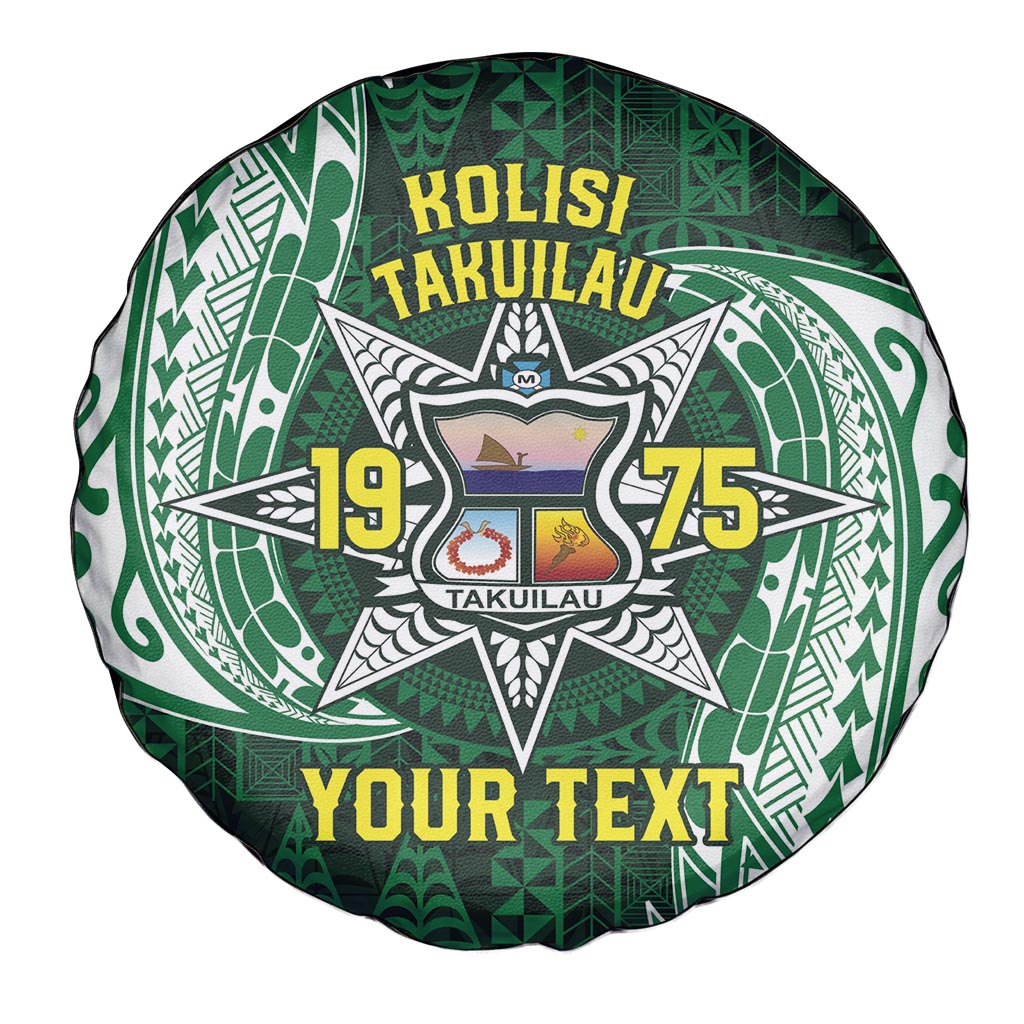 Personalised Tonga Takuilau College Spare Tire Cover Since 1975 Special Kupesi Pattern LT9 - Polynesian Pride
