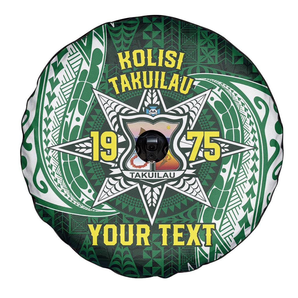 Personalised Tonga Takuilau College Spare Tire Cover Since 1975 Special Kupesi Pattern LT9 - Polynesian Pride