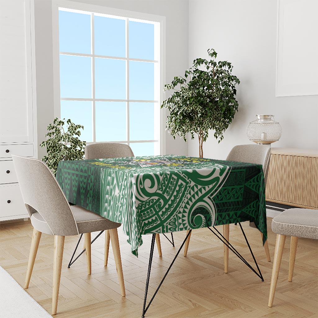 Personalised Tonga Takuilau College Tablecloth Since 1975 Special Kupesi Pattern LT9 - Polynesian Pride