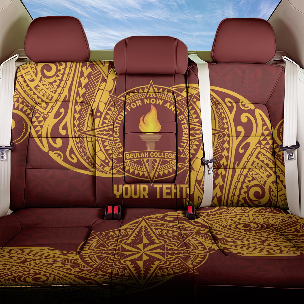 Personalised Tonga Beulah College Back Car Seat Cover Since 1938 Special Kupesi Pattern