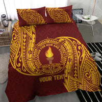 Personalised Tonga Beulah College Bedding Set Since 1938 Special Kupesi Pattern LT9 - Polynesian Pride