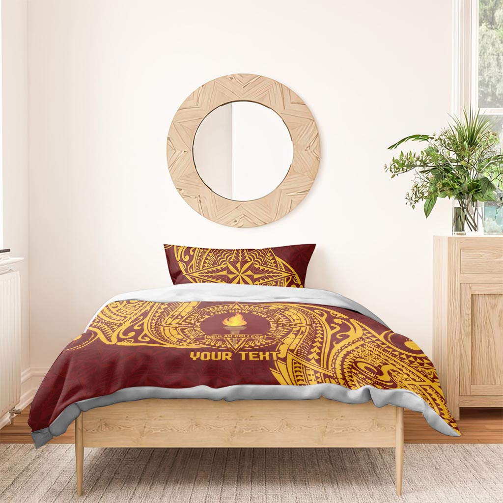 Personalised Tonga Beulah College Bedding Set Since 1938 Special Kupesi Pattern LT9 - Polynesian Pride