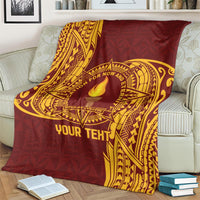 Personalised Tonga Beulah College Blanket Since 1938 Special Kupesi Pattern LT9 - Polynesian Pride