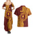 Personalised Tonga Beulah College Couples Matching Summer Maxi Dress and Hawaiian Shirt Since 1938 Special Kupesi Pattern