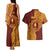 Personalised Tonga Beulah College Couples Matching Tank Maxi Dress and Hawaiian Shirt Since 1938 Special Kupesi Pattern