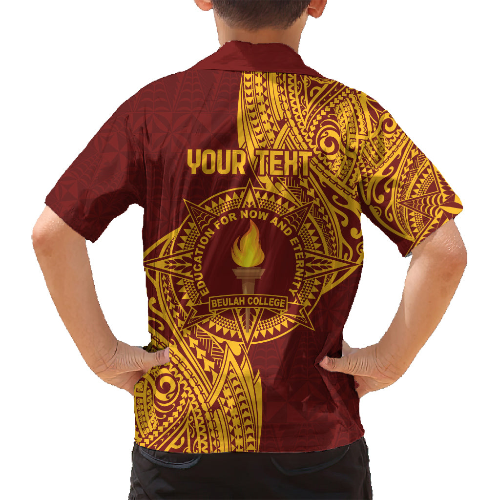 Personalised Tonga Beulah College Family Matching Summer Maxi Dress and Hawaiian Shirt Since 1938 Special Kupesi Pattern LT9 - Polynesian Pride