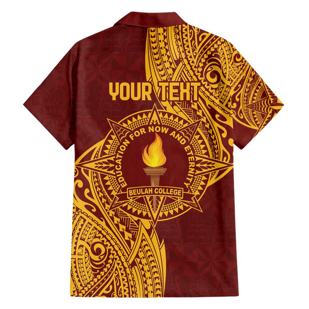 Personalised Tonga Beulah College Family Matching Tank Maxi Dress and Hawaiian Shirt Since 1938 Special Kupesi Pattern LT9 - Polynesian Pride