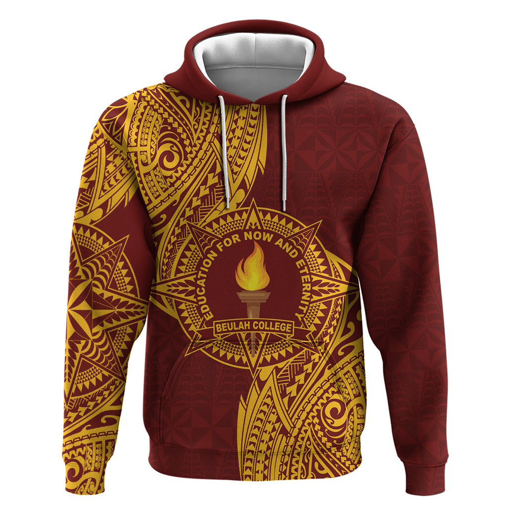 Personalised Tonga Beulah College Hoodie Since 1938 Special Kupesi Pattern