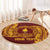 Personalised Tonga Beulah College Round Carpet Since 1938 Special Kupesi Pattern