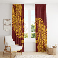 Personalised Tonga Beulah College Window Curtain Since 1938 Special Kupesi Pattern LT9 - Polynesian Pride