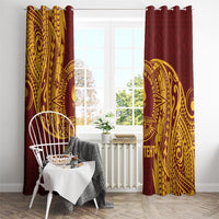 Personalised Tonga Beulah College Window Curtain Since 1938 Special Kupesi Pattern LT9 - Polynesian Pride
