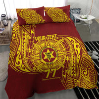 Personalised Tonga High School 77th Anniversary Bedding Set Special Kupesi Pattern LT9 - Polynesian Pride