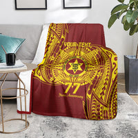 Personalised Tonga High School 77th Anniversary Blanket Special Kupesi Pattern LT9 - Polynesian Pride