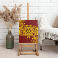 Personalised Tonga High School 77th Anniversary Canvas Wall Art Special Kupesi Pattern LT9 - Polynesian Pride