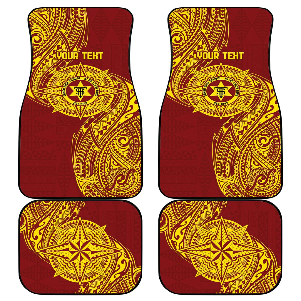 Personalised Tonga High School 77th Anniversary Car Mats Special Kupesi Pattern LT9 - Polynesian Pride