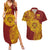 Personalised Tonga High School 77th Anniversary Couples Matching Summer Maxi Dress and Hawaiian Shirt Special Kupesi Pattern