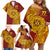 Personalised Tonga High School 77th Anniversary Family Matching Off Shoulder Short Dress and Hawaiian Shirt Special Kupesi Pattern