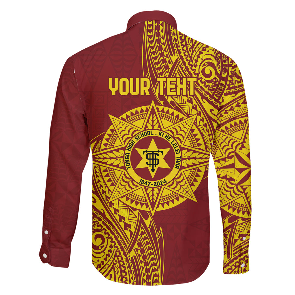 Personalised Tonga High School 77th Anniversary Family Matching Summer Maxi Dress and Hawaiian Shirt Special Kupesi Pattern LT9 - Polynesian Pride