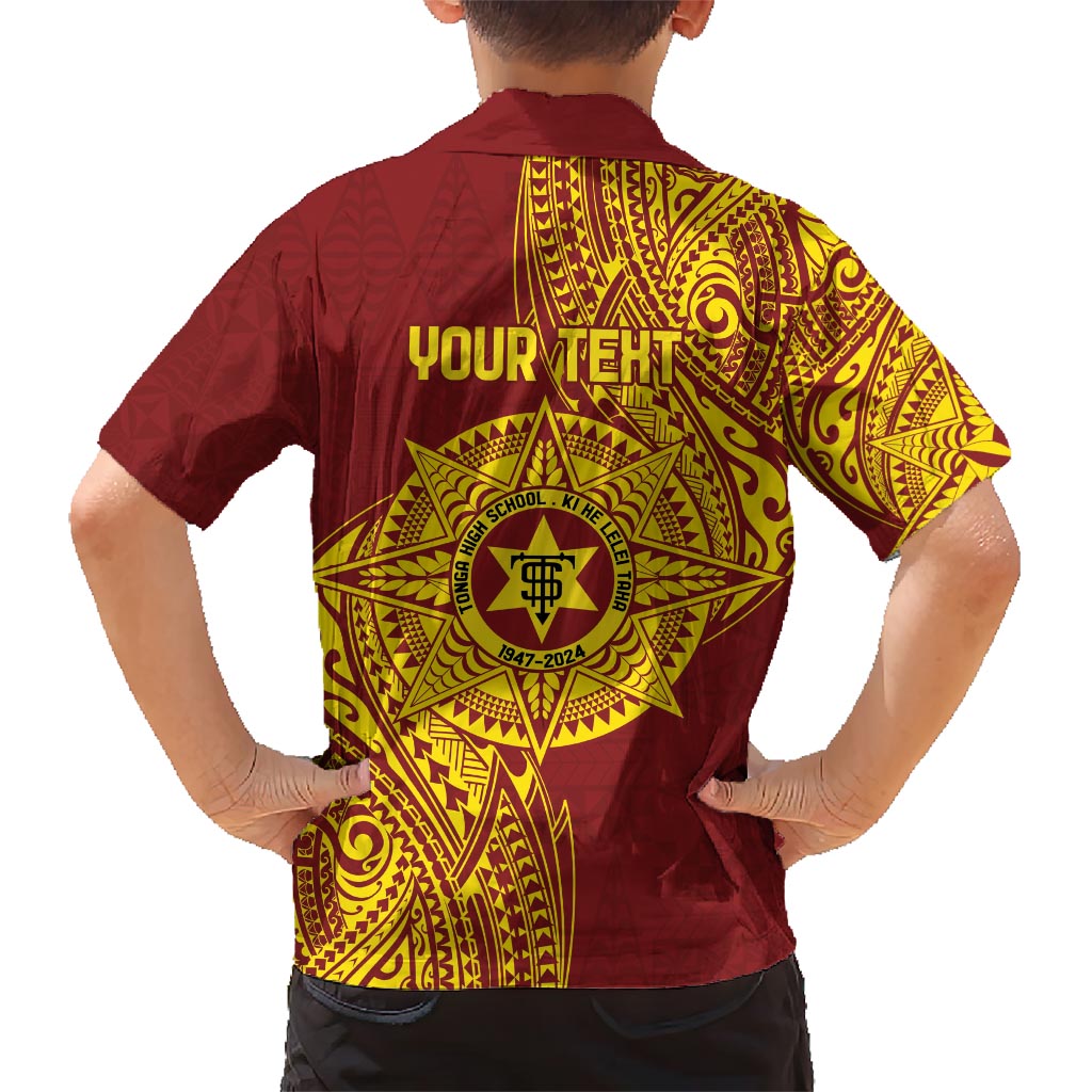 Personalised Tonga High School 77th Anniversary Hawaiian Shirt Special Kupesi Pattern LT9 - Polynesian Pride