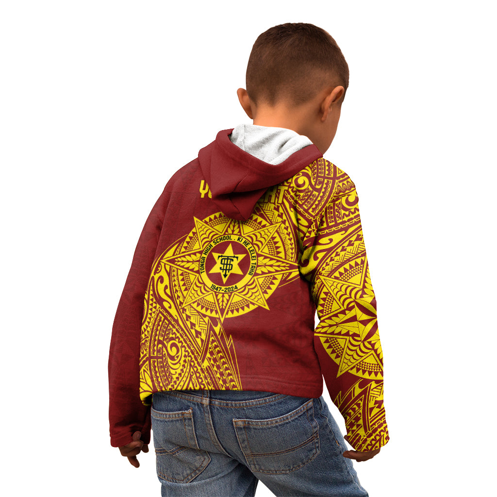 Personalised Tonga High School 77th Anniversary Kid Hoodie Special Kupesi Pattern