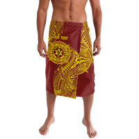 Personalised Tonga High School 77th Anniversary Lavalava Special Kupesi Pattern LT9 Gold - Polynesian Pride