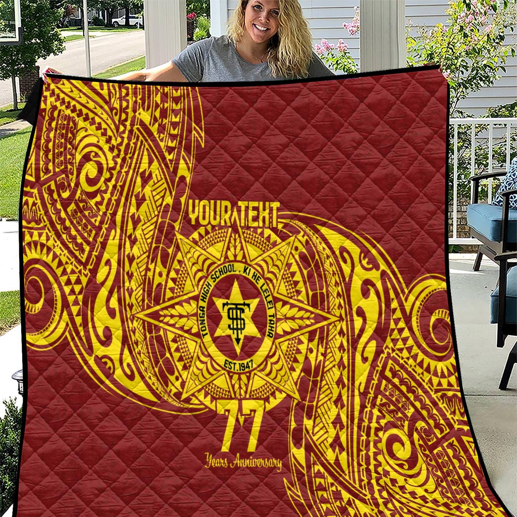 Personalised Tonga High School 77th Anniversary Quilt Special Kupesi Pattern