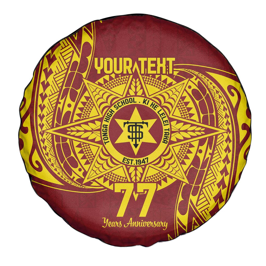 Personalised Tonga High School 77th Anniversary Spare Tire Cover Special Kupesi Pattern LT9 - Polynesian Pride