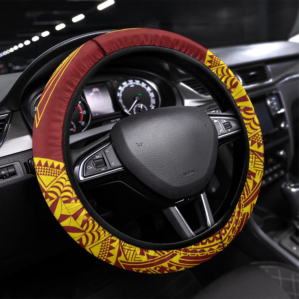 Tonga High School 77th Anniversary Steering Wheel Cover Special Kupesi Pattern