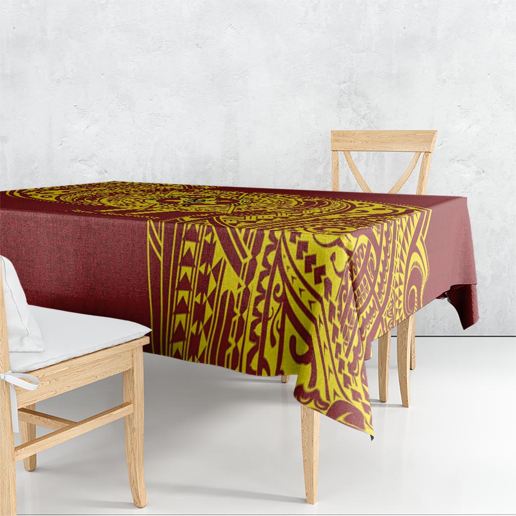 Personalised Tonga High School 77th Anniversary Tablecloth Special Kupesi Pattern LT9 - Polynesian Pride