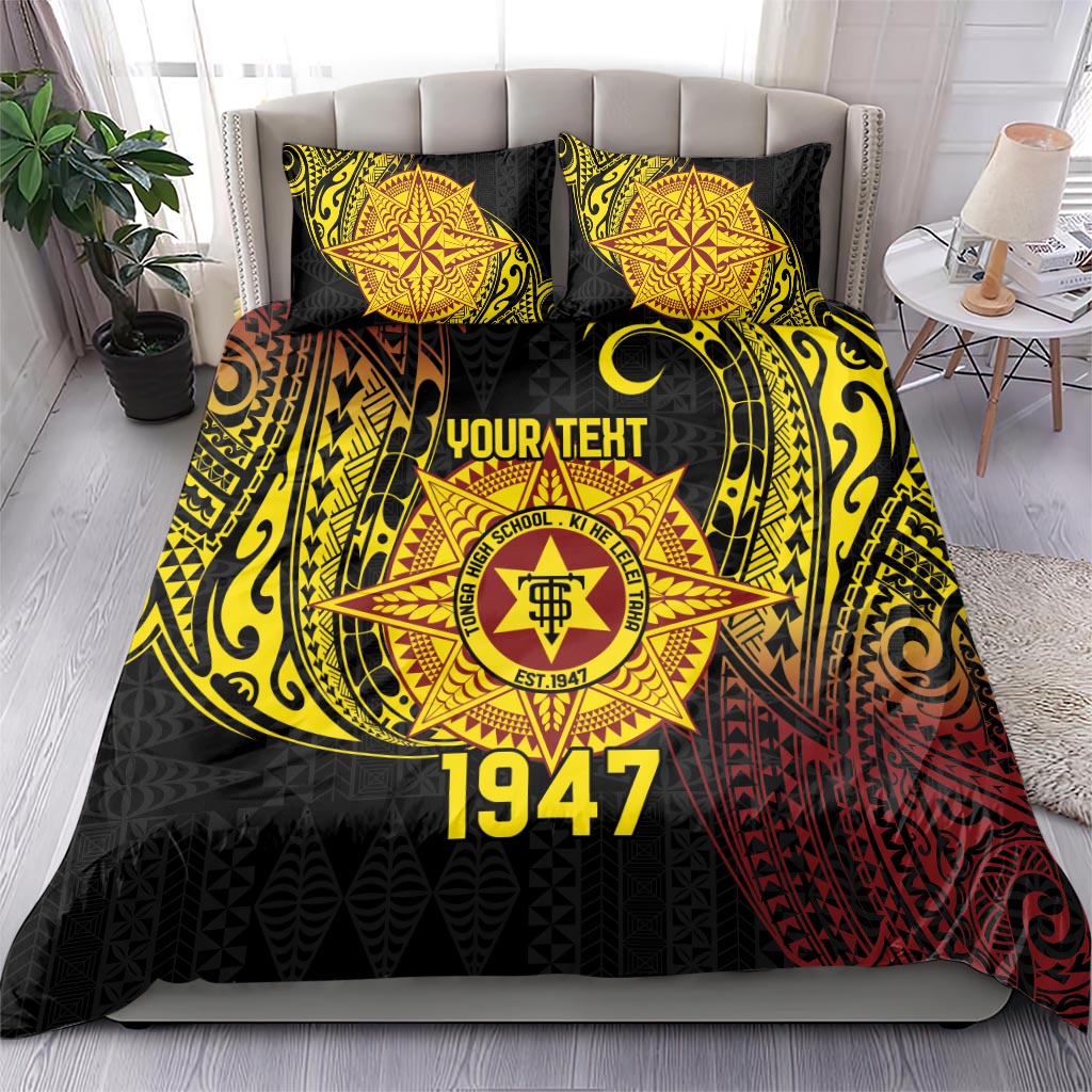 Personalised Tonga High School Bedding Set Since 1947 Special Kupesi Pattern LT9 - Polynesian Pride