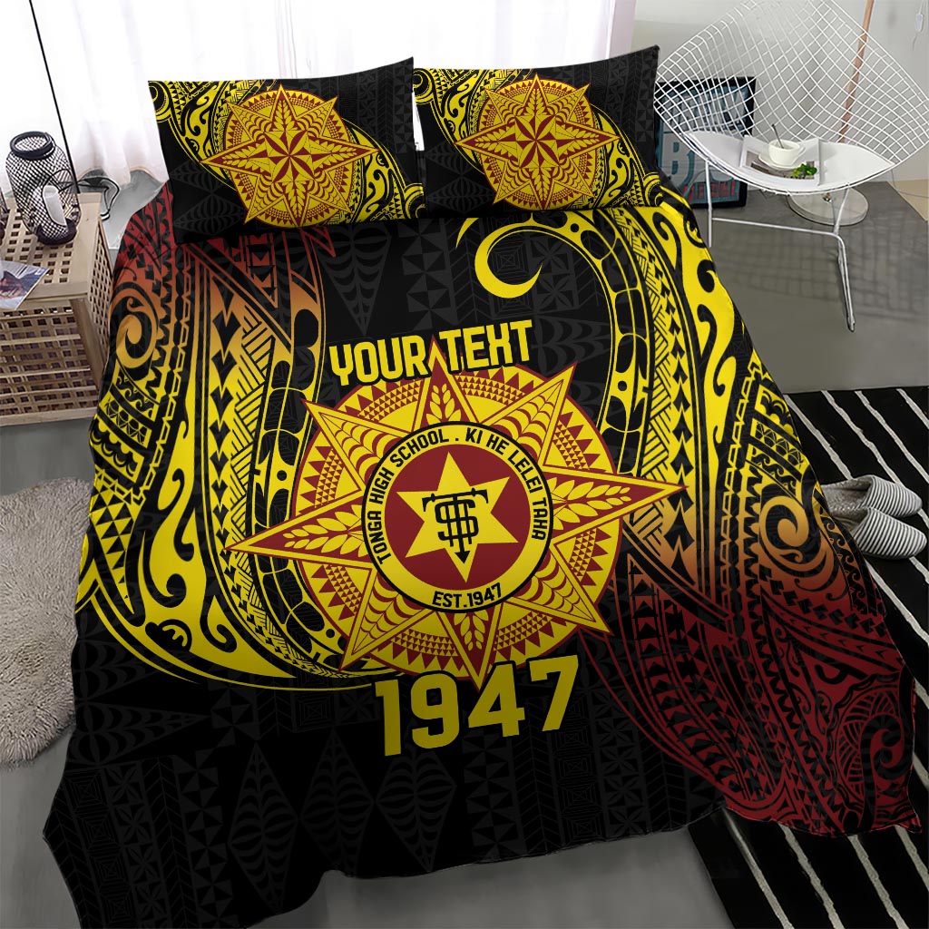 Personalised Tonga High School Bedding Set Since 1947 Special Kupesi Pattern LT9 - Polynesian Pride