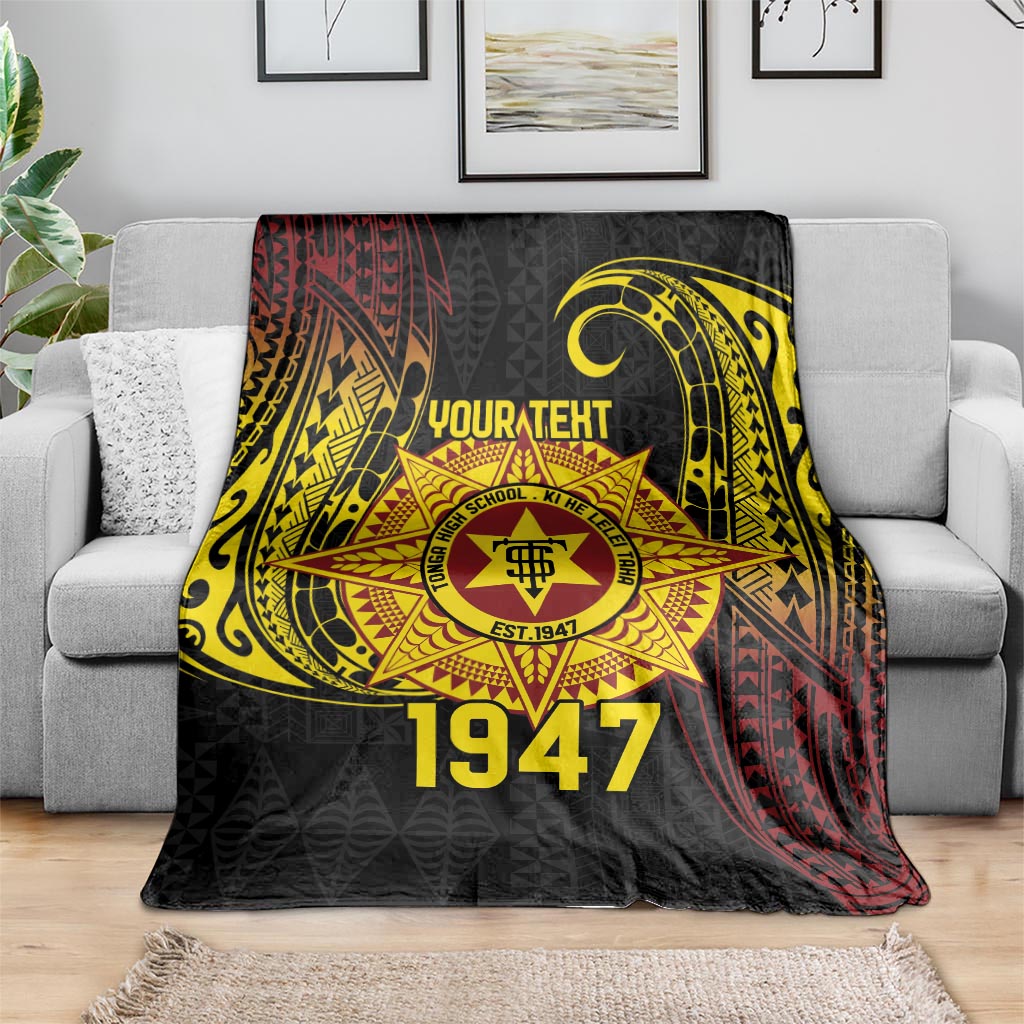 Personalised Tonga High School Blanket Since 1947 Special Kupesi Pattern LT9 - Polynesian Pride