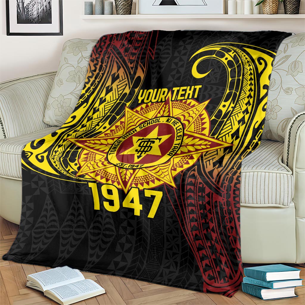 Personalised Tonga High School Blanket Since 1947 Special Kupesi Pattern LT9 - Polynesian Pride