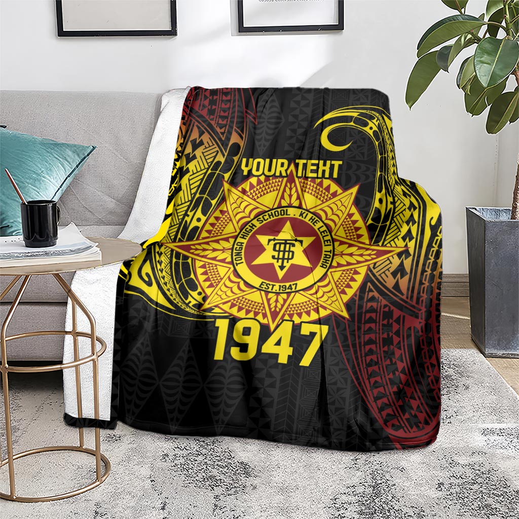 Personalised Tonga High School Blanket Since 1947 Special Kupesi Pattern LT9 - Polynesian Pride