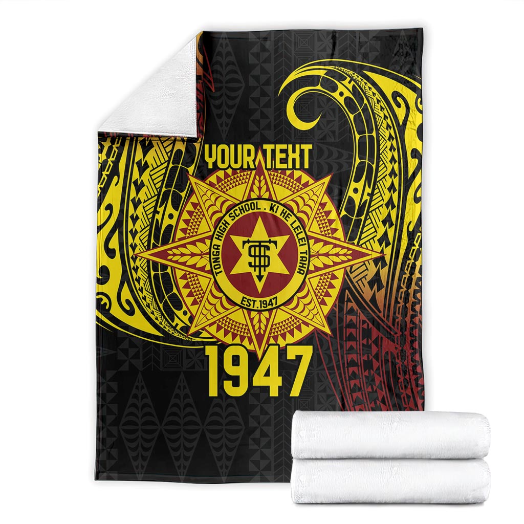 Personalised Tonga High School Blanket Since 1947 Special Kupesi Pattern LT9 - Polynesian Pride