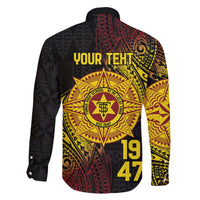Personalised Tonga High School Family Matching Puletasi and Hawaiian Shirt Since 1947 Special Kupesi Pattern LT9 - Polynesian Pride