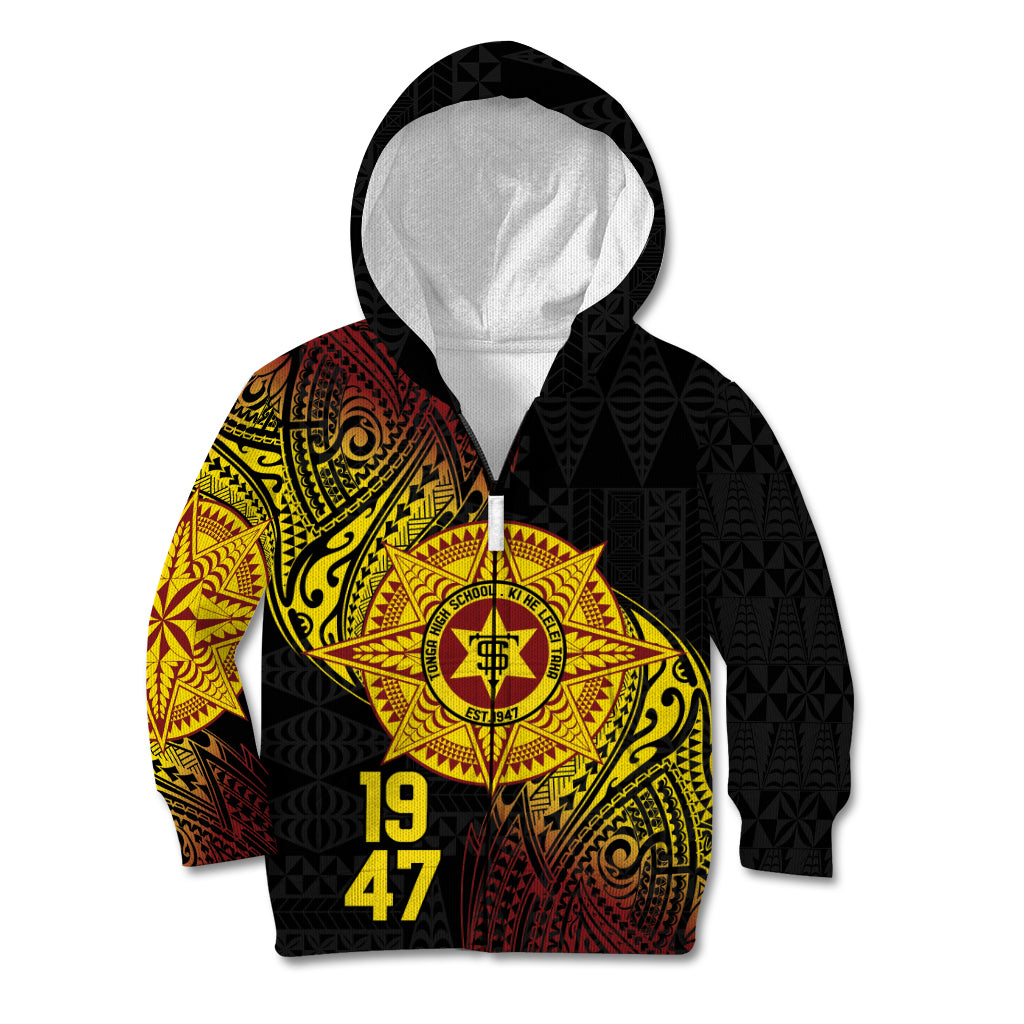 Personalised Tonga High School Kid Hoodie Since 1947 Special Kupesi Pattern