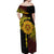 Personalised Tonga High School Off Shoulder Maxi Dress Since 1947 Special Kupesi Pattern