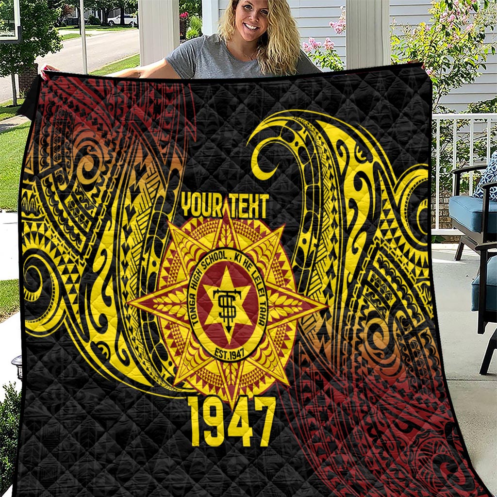 Personalised Tonga High School Quilt Since 1947 Special Kupesi Pattern