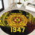 Personalised Tonga High School Round Carpet Since 1947 Special Kupesi Pattern
