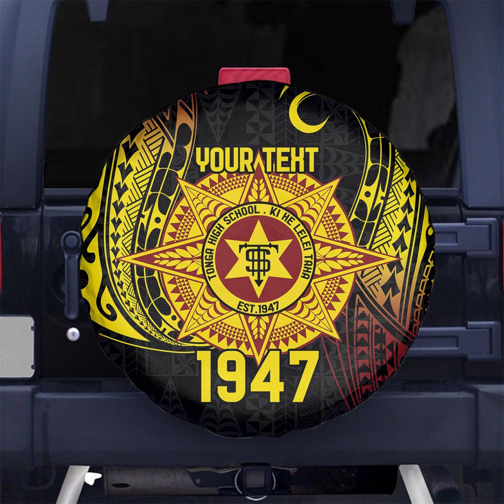 Personalised Tonga High School Spare Tire Cover Since 1947 Special Kupesi Pattern LT9 - Polynesian Pride