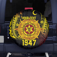 Personalised Tonga High School Spare Tire Cover Since 1947 Special Kupesi Pattern LT9 - Polynesian Pride
