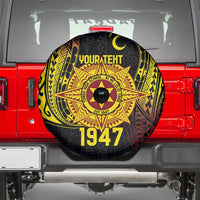 Personalised Tonga High School Spare Tire Cover Since 1947 Special Kupesi Pattern LT9 - Polynesian Pride