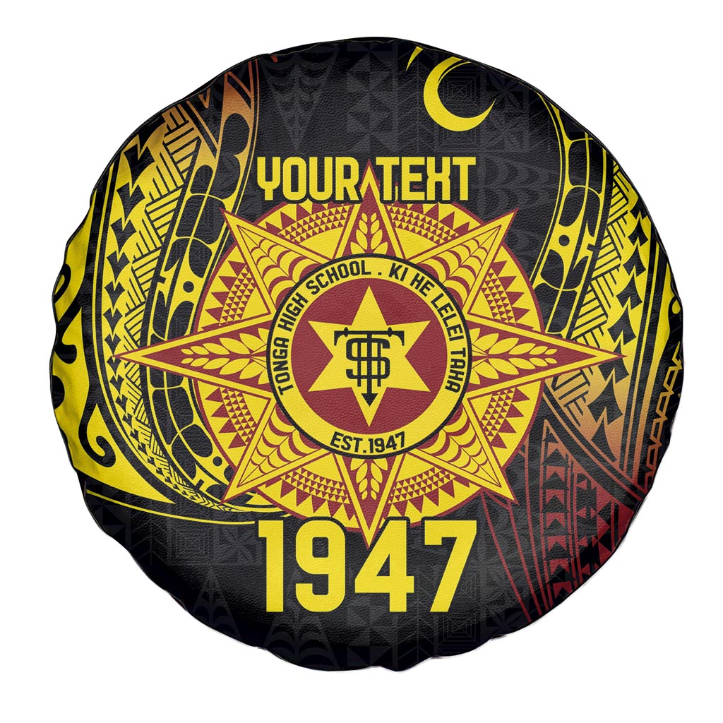 Personalised Tonga High School Spare Tire Cover Since 1947 Special Kupesi Pattern LT9 - Polynesian Pride