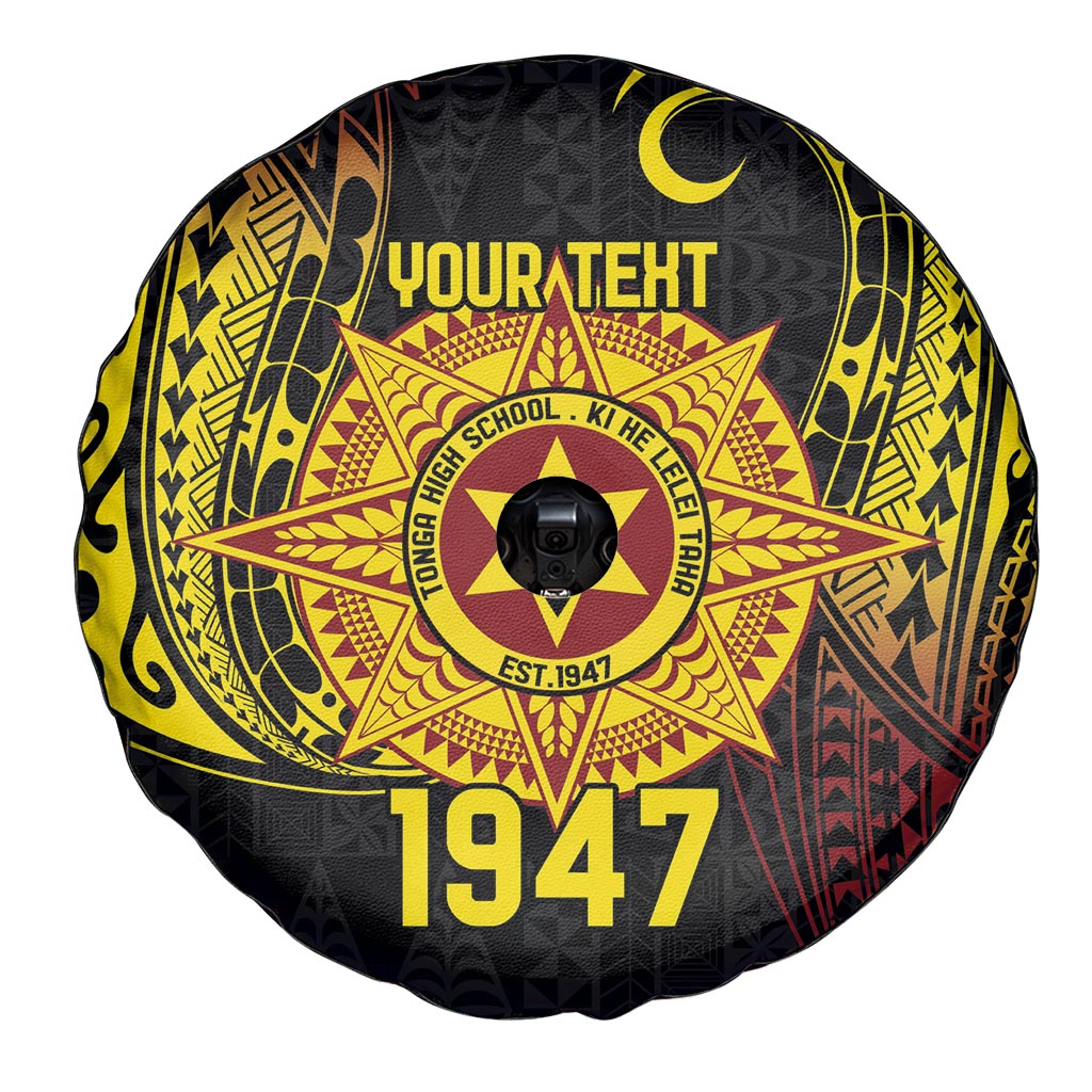 Personalised Tonga High School Spare Tire Cover Since 1947 Special Kupesi Pattern LT9 - Polynesian Pride