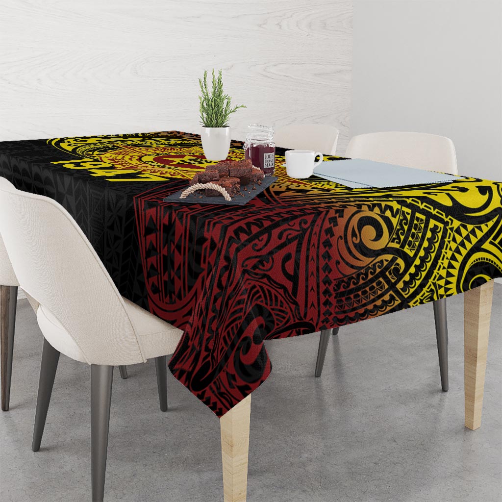 Personalised Tonga High School Tablecloth Since 1947 Special Kupesi Pattern LT9 - Polynesian Pride