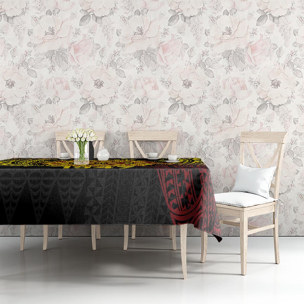 Personalised Tonga High School Tablecloth Since 1947 Special Kupesi Pattern LT9 - Polynesian Pride